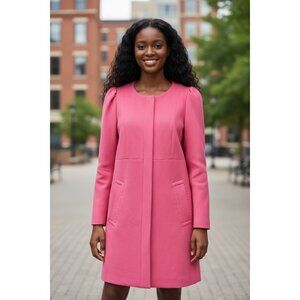 H&M womens Size 10 Coat Jacket Elegant Formal Blazer Pink Workwear Outwear